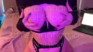 Annfigma nude showing off her pussy and big tits!!!