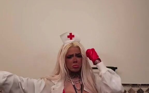 BeastEater – The Sexy Nurse Shows Off Her Hot Body