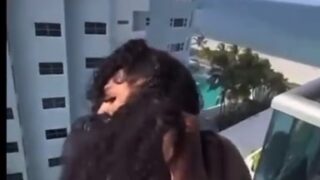 Murda B Gets Fucked On The Hotel Balcony And Creampied