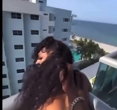 Murda B Gets Fucked On The Hotel Balcony And Creampied